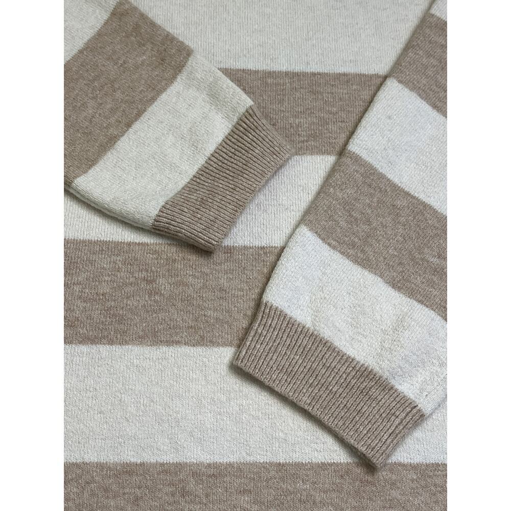 J. Jill striped neutral minimalist sweater tunic, size large Tall - Picture 10 of 10